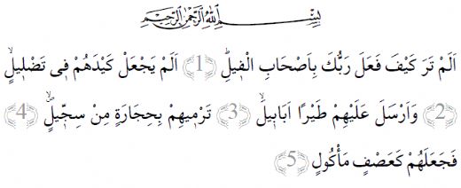 Fil Suresi Fazileti Nelerdir?